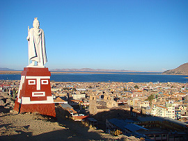 vyhl&iacute;dka Huajsapata nad centrem Puna